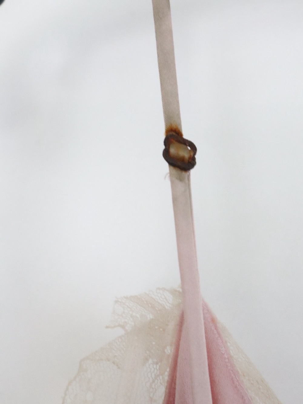 100% Silk Lace-Trim Slip Dress - Picture 5 of 8